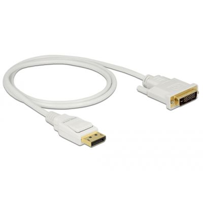 DeLOCK 83813 Videokabel-Adapter 1 m DisplayPort DVI Weiß