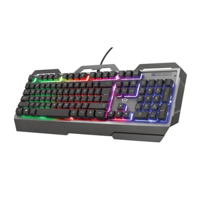 Trust GXT 856 Torac Tastatur USB QWERTY Spanisch Schwarz
