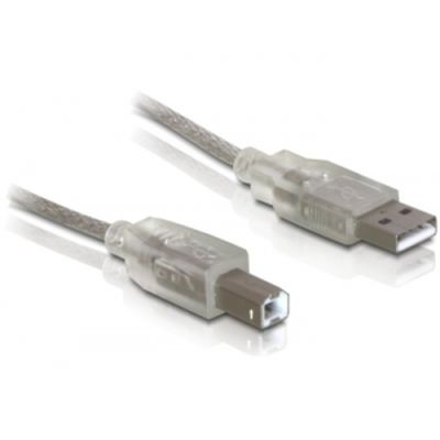 DeLOCK Cable USB 2.0 A-B - 0.5m USB Kabel 0,5 m USB A USB B Grau