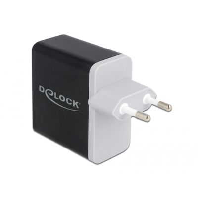 DeLOCK 41444 Ladegerät für Mobilgeräte Smartphone Schwarz AC Schnellladung Drinnen