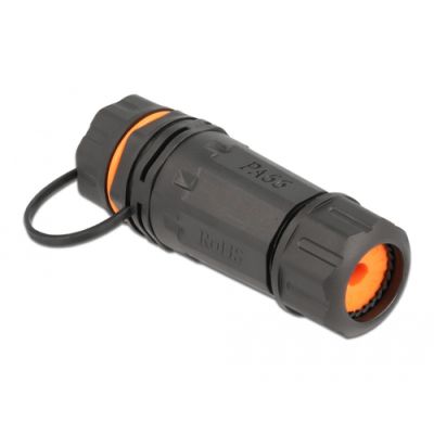 DeLOCK 86700 Drahtverbinder RJ-45/RJ-45 Schwarz, Orange