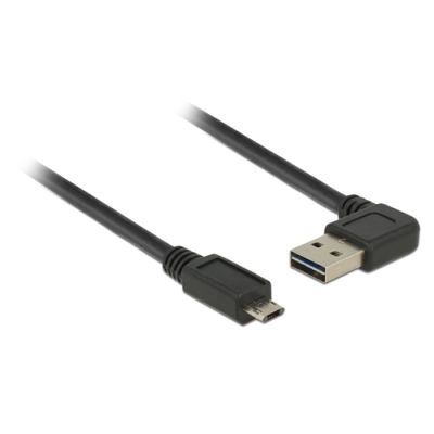 DeLOCK 2m, USB2.0-A/USB2.0 Micro-B USB Kabel USB A Micro-USB B Schwarz