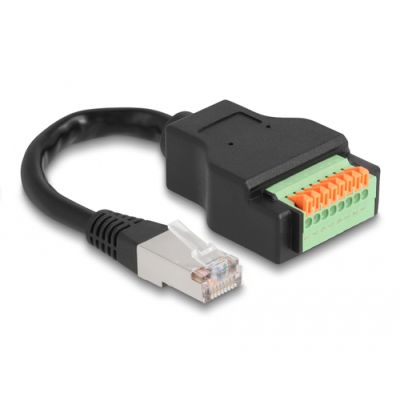 DeLOCK 66063 Netzwerkkabel Schwarz 0,15 m Cat5e S/UTP (STP)