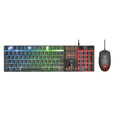 Trust GXT 838 Azor Tastatur Maus enthalten USB QWERTY UK Englisch Schwarz