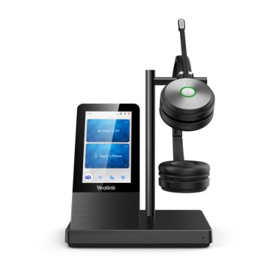 Yealink WH66 Dual UC Kopfhörer Kabellos Kopfband Büro/Callcenter USB Typ-A Bluetooth Ladestation Schwarz