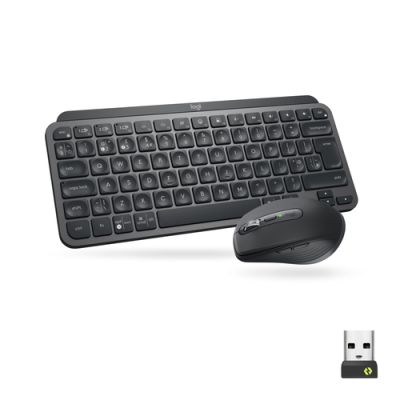 Logitech MX Keys Mini Combo for Business Tastatur Maus enthalten RF Wireless + Bluetooth QWERTY US International Graphit