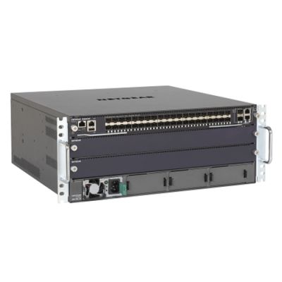 NETGEAR M6100-44GF3 Managed Gigabit Ethernet (10/100/1000) 4U Schwarz, Grau