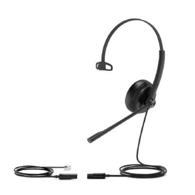 Yealink YHS34 Kopfhörer Kabelgebunden Kopfband Büro/Callcenter Schwarz