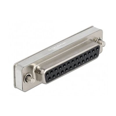 DeLOCK 66831 Drahtverbinder DB25 Schwarz, Silber