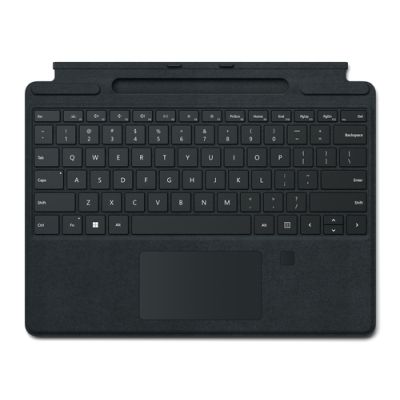 Microsoft Surface Pro Signature Keyboard with Fingerprint Reader Schwarz Microsoft Cover port QWERTY Englisch