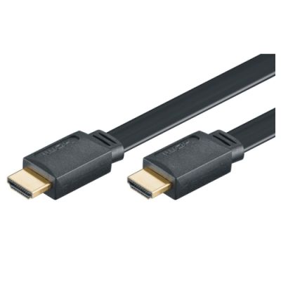 M-Cab HDMI Hi-Speed Flachkabel w/E - 4K/60Hz - 2.0m, schwarz