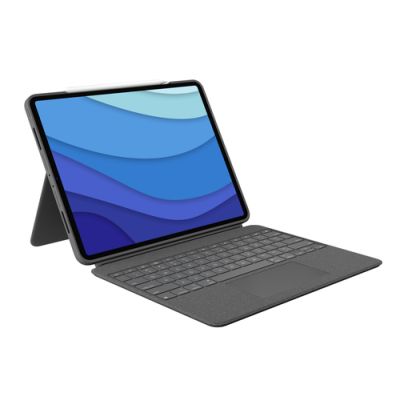 Logitech Combo Touch for iPad Pro 12.9-inch (5th generation) Grau Smart Connector QWERTZ Deutsch