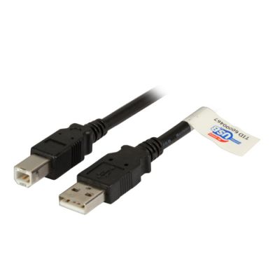 EFB Elektronik K5256SW.1,8 USB Kabel 1,8 m USB 2.0 USB A USB B Schwarz