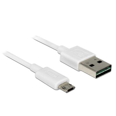 DeLOCK 85205 USB Kabel 5 m USB 2.0 USB A Micro-USB B Weiß
