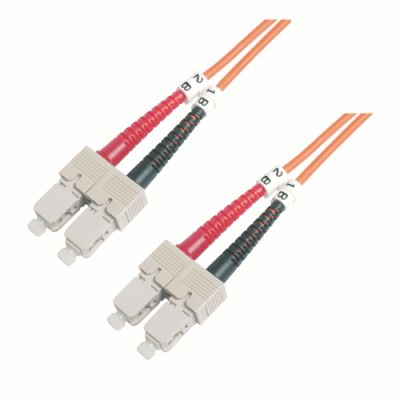 M-Cab LWL Duplex Jumper SC/SC 50/125µ 1m, OM2 LSZH, orange