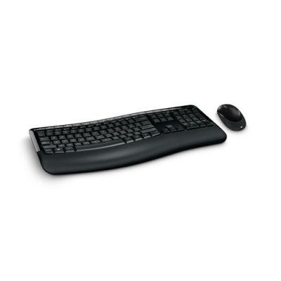 Microsoft PP4-00010 Tastatur Maus enthalten RF Wireless AZERTY Belgisch, Französisch Schwarz