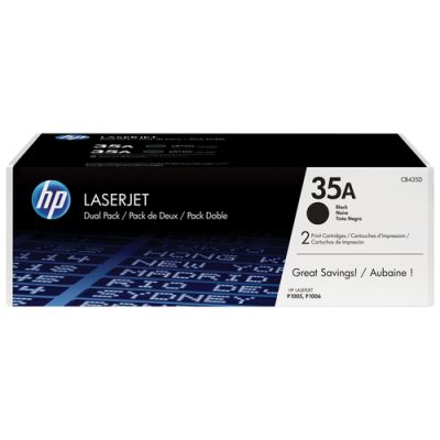 HP 35A 2er-Pack Schwarz Original LaserJet Tonerkartuschen