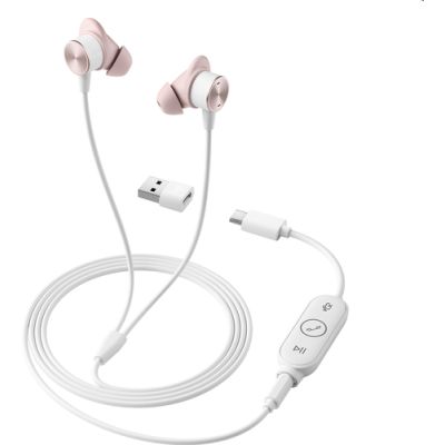 Logitech Zone Kopfhörer Kabelgebunden im Ohr Anrufe/Musik USB Typ-C Pink