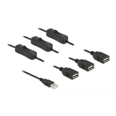 DeLOCK 86804 Stromkabel Schwarz 1 m USB A