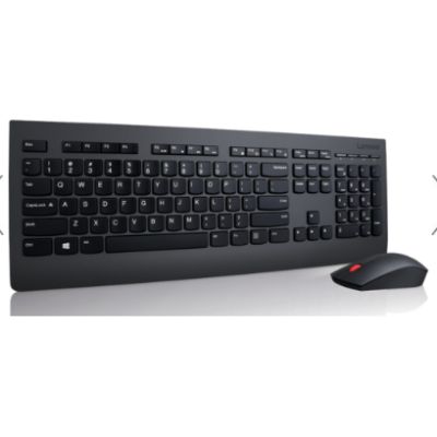 Lenovo 4X30H56796 Tastatur Maus enthalten RF Wireless QWERTY US Englisch Schwarz