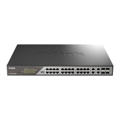 D-Link DSS-200G-28MP/E Netzwerk-Switch Managed L2 Gigabit Ethernet (10/100/1000) Power over Ethernet (PoE) 1U Grau