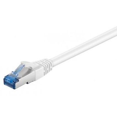 M-Cab CAT6A Netzwerkkabel S-FTP,PIMF, halogenfrei, 10GB, weiss, 7.50m