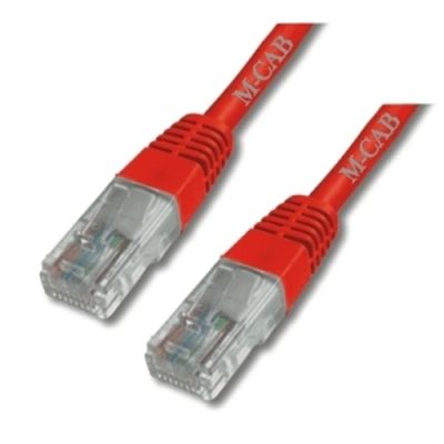 M-Cab CAT5e Netzwerkkabel U-UTP, 0.5m, rot