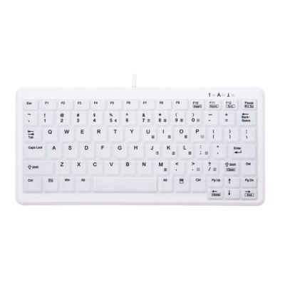 CHERRY AK-C4110 Tastatur USB QWERTY US Englisch Weiß