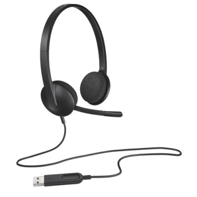 Logitech H340 Kopfhörer Kabelgebunden Kopfband Büro/Callcenter USB Typ-A Schwarz