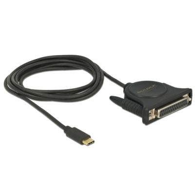 DeLOCK 62980 Paralleles Kabel Schwarz 1,8 m