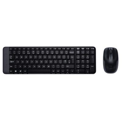 Logitech Wireless Combo MK220 Tastatur Maus enthalten RF Wireless QWERTZ Tschechisch Schwarz