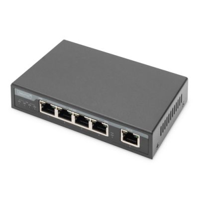 Digitus 4-Port Gigabit 4PPoE Extender, 802.3at, 60 W