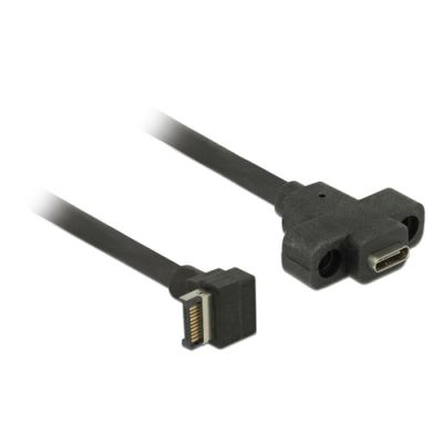 DeLOCK 85326 USB Kabel 0,45 m USB 3.2 Gen 2 (3.1 Gen 2) USB A USB C Schwarz