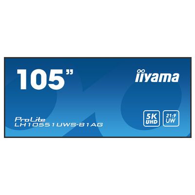 iiyama LH10551UWS-B1AG Signage-Display Digital Signage Flachbildschirm 2,66 m (104.7") LED 500 cd/m² UltraWide Full HD Schwarz 24/7