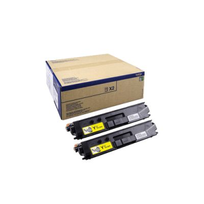 Brother TN-329YTWIN Tonerkartusche 2 Stück(e) Original Gelb