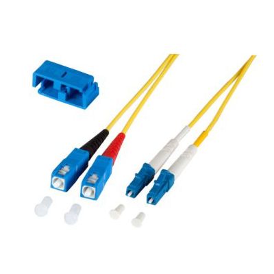 M-Cab 7003437 Glasfaserkabel 3 m LC SC OS2 Gelb