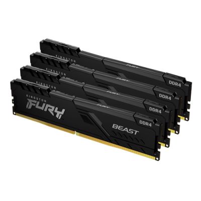 Kingston Technology FURY 64GB 3200MT/s DDR4 CL16 DIMM (4er-Kit) Beast Black