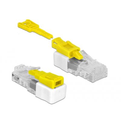 DeLOCK 85334 Drahtverbinder RJ45 Weiß, Gelb