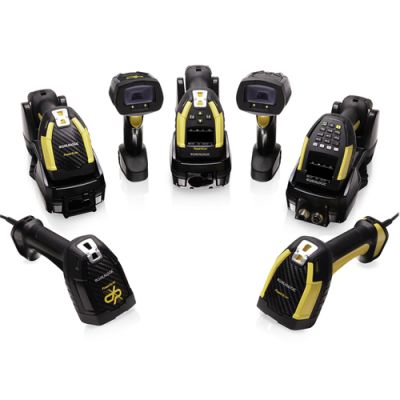 Datalogic PM9600-HP910RBK30 Barcodeleser Tragbares Barcodelesegerät 1D/2D Schwarz, Gelb