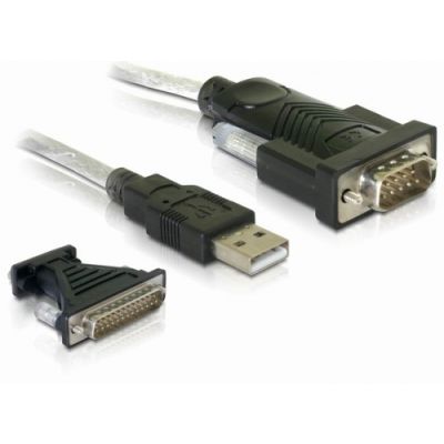 DeLOCK 61308 Serien-Kabel Schwarz USB Typ-A DB-9