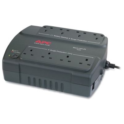 APC Back-UPS 400, UK Unterbrechungsfreie Stromversorgung (USV) Standby (Offline) 0,4 kVA 240 W 8 AC-Ausgänge