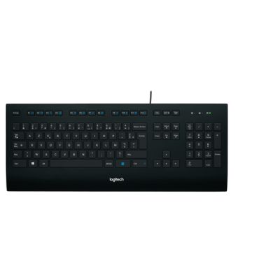 Logitech K280E Pro f/ Business Tastatur USB AZERTY Französisch Schwarz