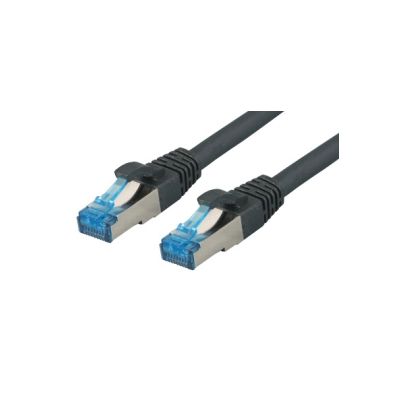 M-Cab CAT6A Netzwerkkabel S-FTP, superflex, LSZH, schwarz, 3.00m