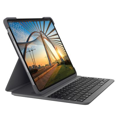 Logitech Slim Folio Pro Graphit Bluetooth QWERTY Spanisch