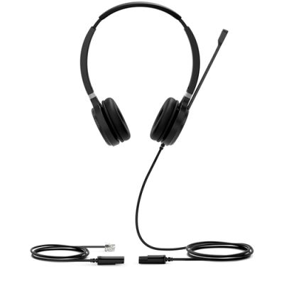 Yealink YHS36 Kopfhörer Kabelgebunden Kopfband Anrufe/Musik Schwarz, Silber
