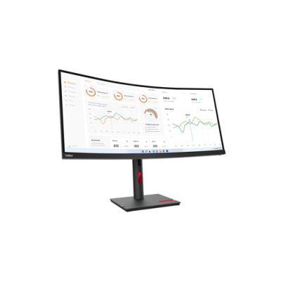 Lenovo ThinkVision T34w-30 LED display 86,4 cm (34") 3440 x 1440 Pixel Wide Quad HD Schwarz