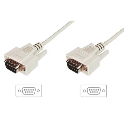 Digitus Datatransfer Anschlusskabel, D-Sub9/St - D-Sub9/St