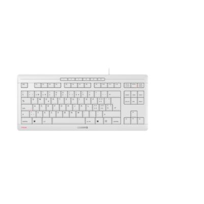 CHERRY STREAM KEYBOARD TKL Tastatur USB QWERTZ Schweiz Weiß