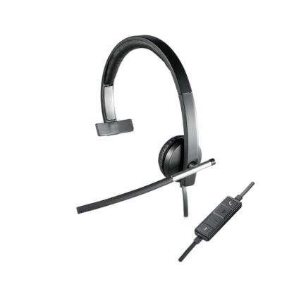 Logitech H650e Kopfhörer Kabelgebunden Kopfband Büro/Callcenter USB Typ-A Schwarz, Silber