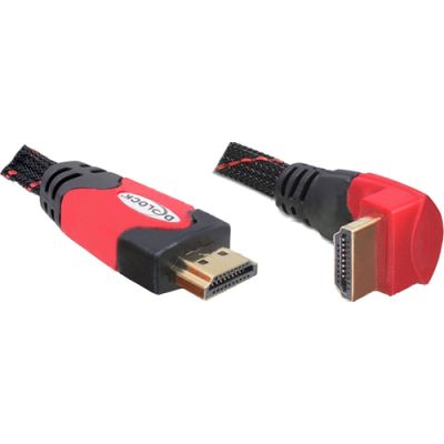 DeLOCK 3m HDMI HDMI-Kabel HDMI Typ A (Standard) Schwarz, Rot